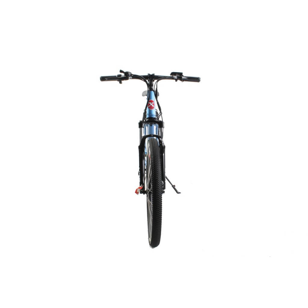 X-Treme Trail Climber Elite Max 350W 36V Step-Thru Mountain Electric Bike baby blue front