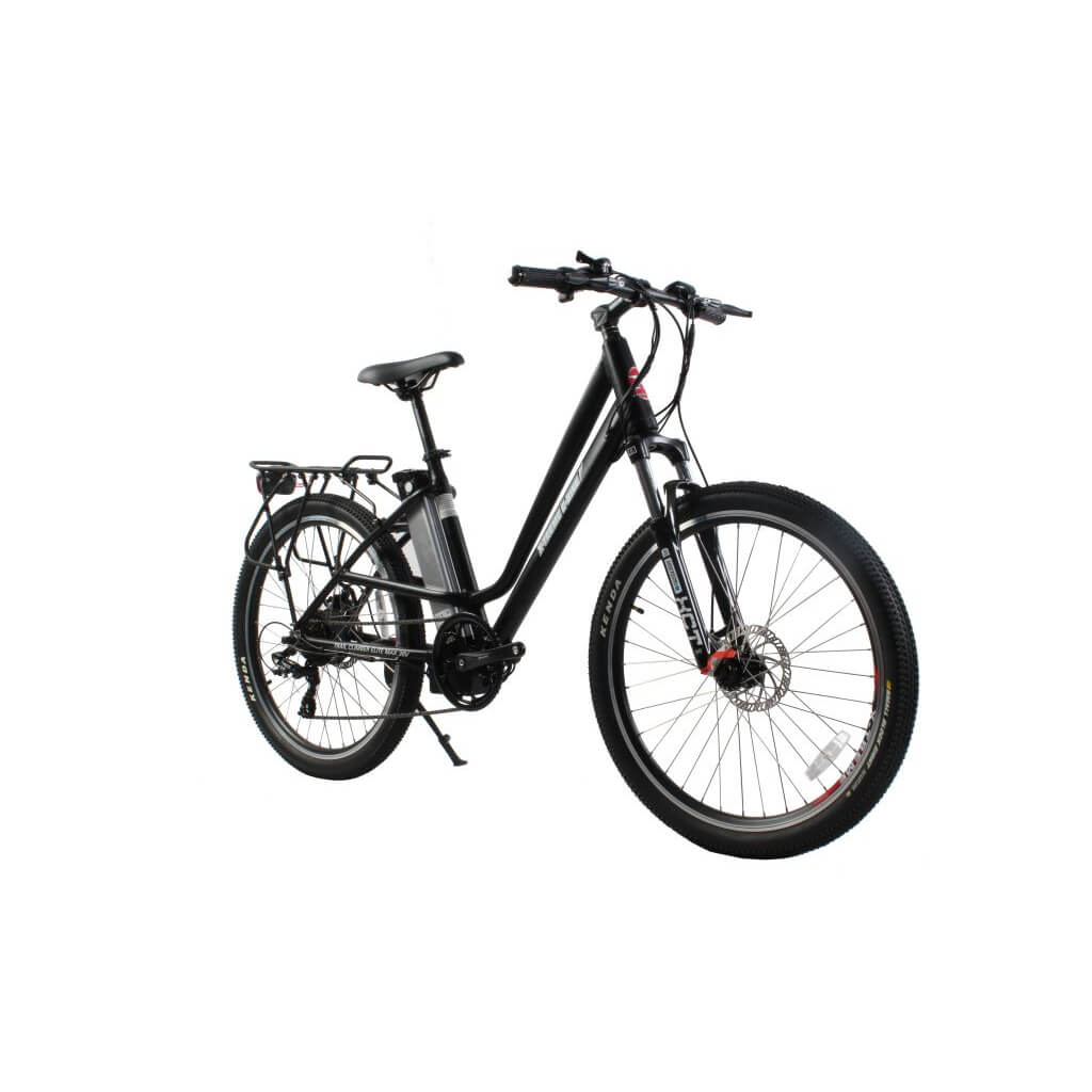 X-Treme Trail Climber Elite Max 350W 36V Step-Thru Mountain Electric Bike black right angle