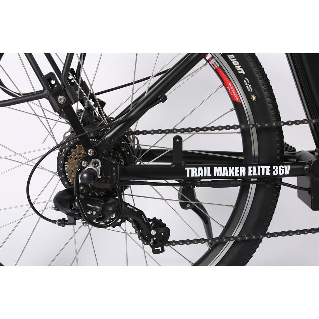 X-Treme Trail Maker Elite Max 350W 36V Mountain Electric Bike gear system