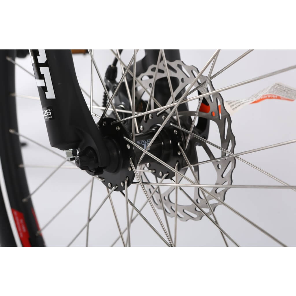 X-Treme Trail Maker Elite Max 350W 36V Mountain Electric Bike braking system