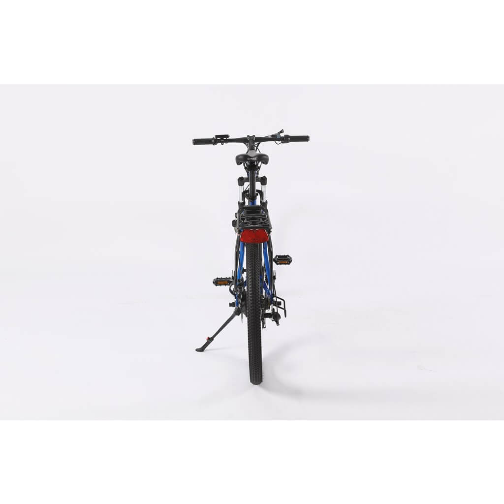 X-Treme Trail Maker Elite Max 350W 36V Mountain Electric Bike metallic blue rear