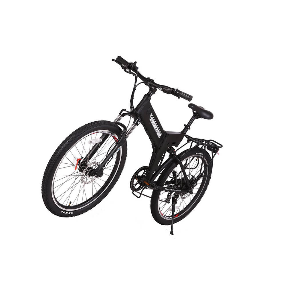 -Treme X-Cursion Elite 24V 300W Folding Mountain Electric Bike black left angle