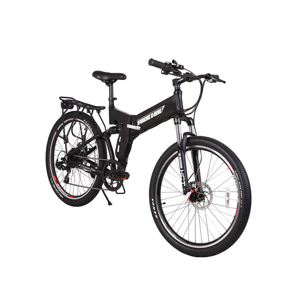-Treme X-Cursion Elite 24V 300W Folding Mountain Electric Bike black right angle 