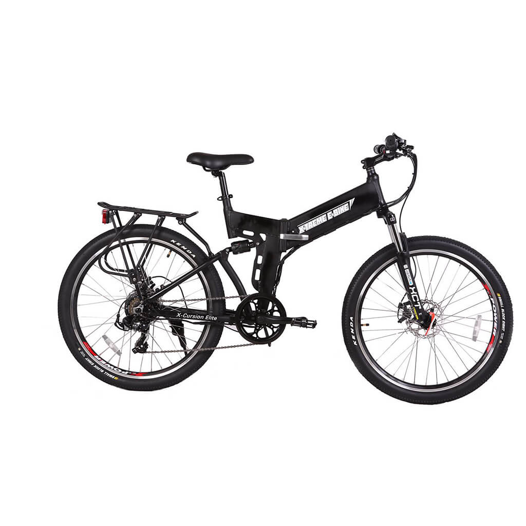 -Treme X-Cursion Elite 24V 300W Folding Mountain Electric Bike black right side